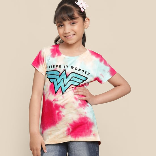 KIDSVILLE Wonder Woman Print T-Shirt