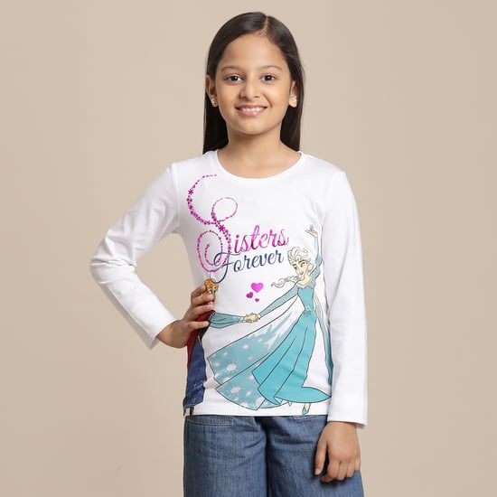 KIDSVILLE Disney Frozen Printed T-Shirt