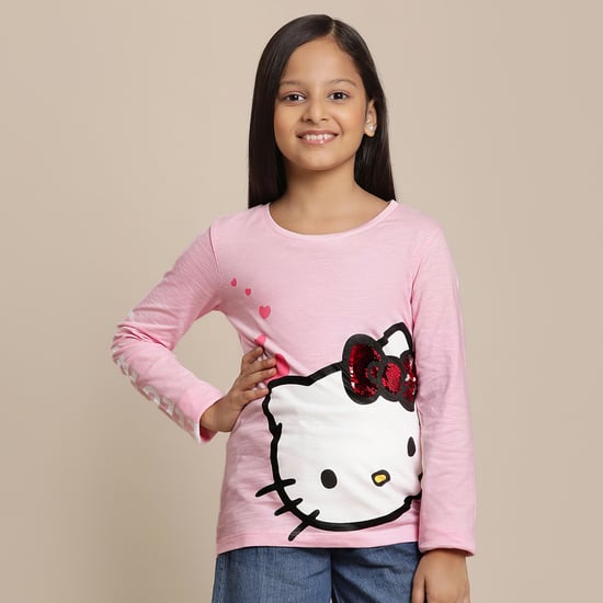 KIDSVILLE Hello Kitty Print T-shirt