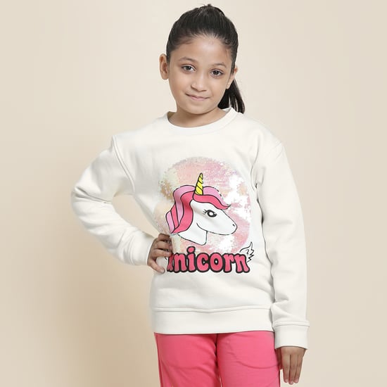 KIDSVILLE Unicorn Printed Sweatshirt