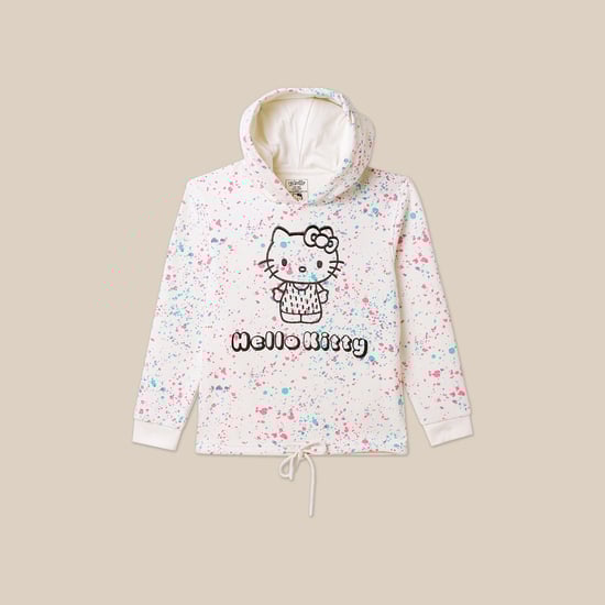 KIDSVILLE Hello Kitty Printed Hooded Sweatshirt