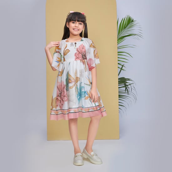 long white cape dress Charlotte Taffeta — HUONG M Color:Royal/Multi 5th Grade Graduation Formal YGroup_ney-midi-dress Ivory White Material