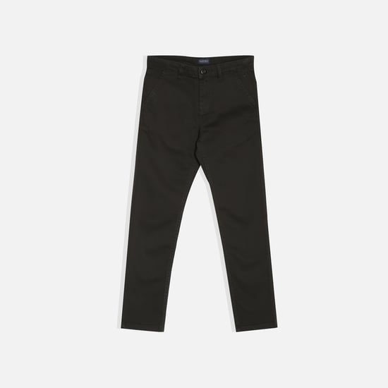 ALLEN SOLLY Solid Slim Fit Trousers