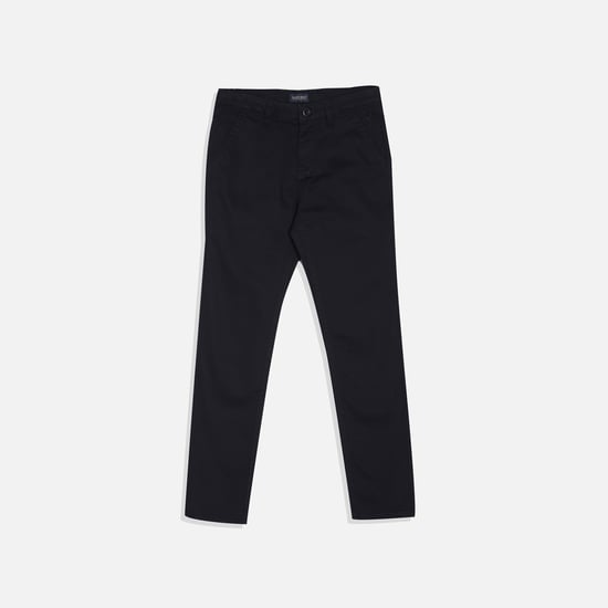 ALLEN SOLLY Solid Slim Fit Trousers