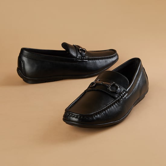 CODE Metal Accent Loafers