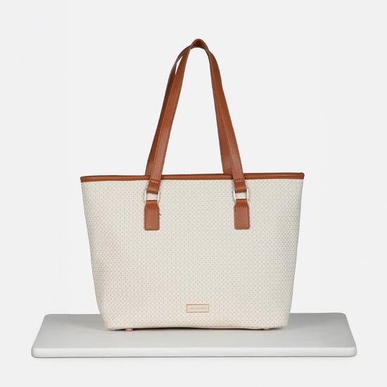 VAN HEUSEN Printed Laptop Bag Beige