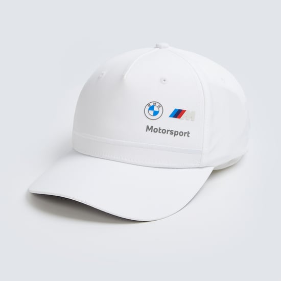 PUMA X BMW M Motorsport Logo Print Baseball Cap | White