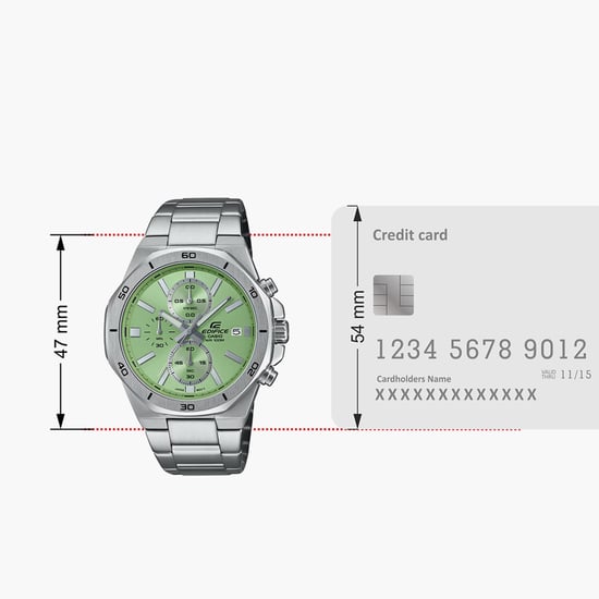 CASIO Edifice Stainless Steel Chronograph Watch ED637