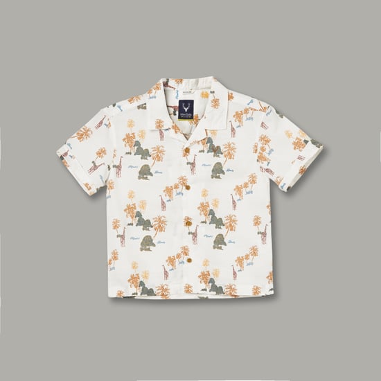 ALLEN SOLLY Printed Regular Fit Shirt