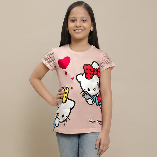 KIDSVILLE Hello Kitty Printed T-shirt