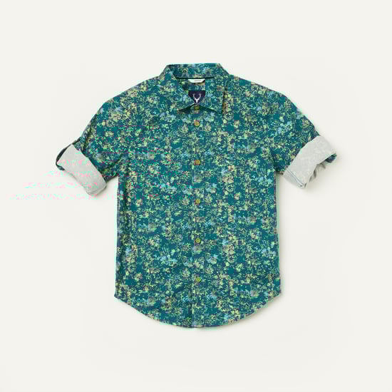ALLEN SOLLY Printed Sport Fit Shirt