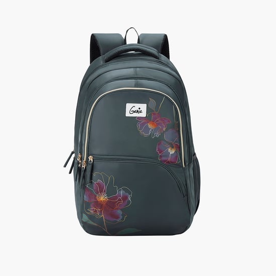 GENIE Gleam Floral Print Laptop Backpack with Raincover