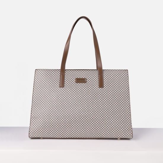 VAN HEUSEN Printed Laptop Bag Brown