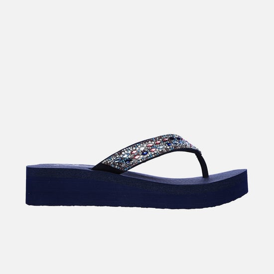 SKECHERS Vinyasa Glory Days Embellished Flip-Flops