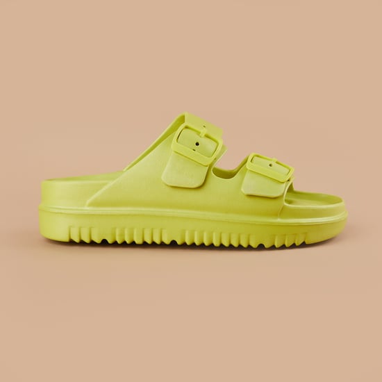 GINGER Solid Double Strap Sandals