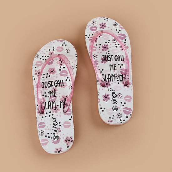 GINGER Printed Flip Flops