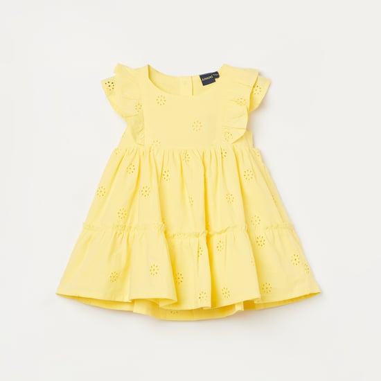 JUNIORS Schiffli A-Line Dress