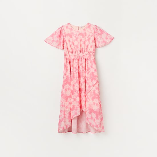 FAME FOREVER Printed A-Line Dress