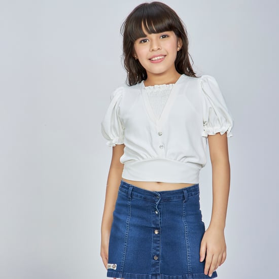 PEPPERMINT Solid Crop Top