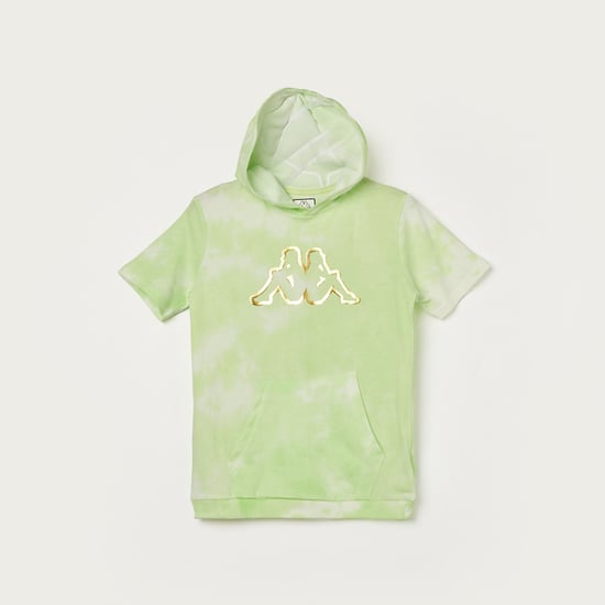 KAPPA Boys Tie Dye Hooded T-shirt