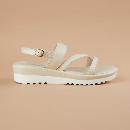 GINGER Contrast Sole Platform Sandals