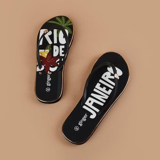 GINGER Printed Flip Flops