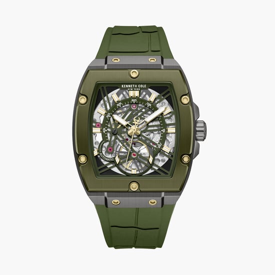 KENNETH COLE Automatic Watch with Silicone Strap - KCWGZ0067804MN