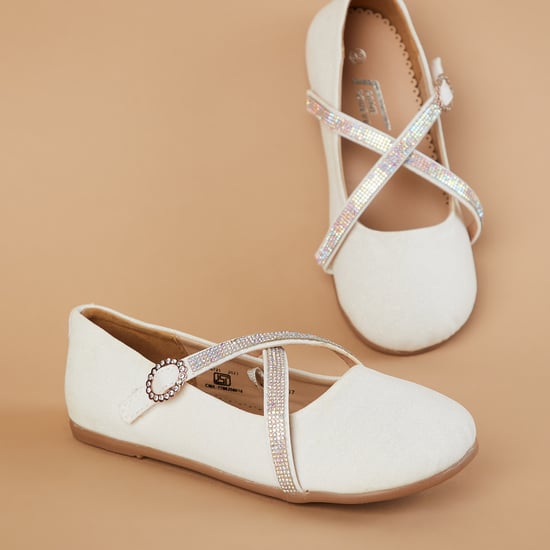 FAME FOREVER Embellished Mary Janes