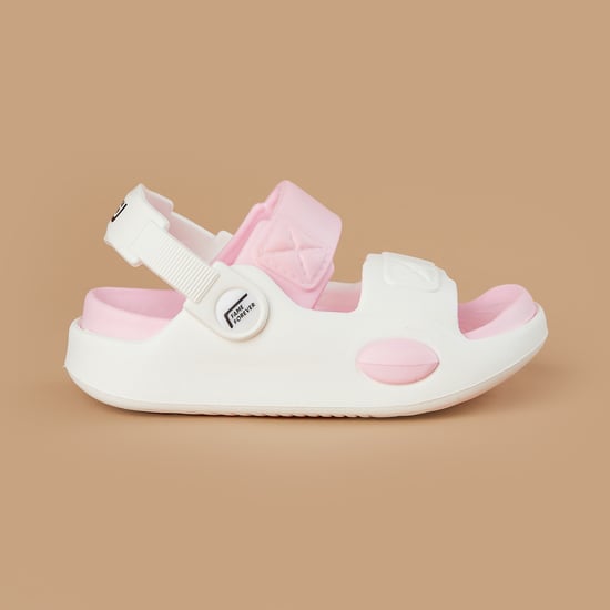 FAME FOREVER Colourblock Dual Strap Sandals