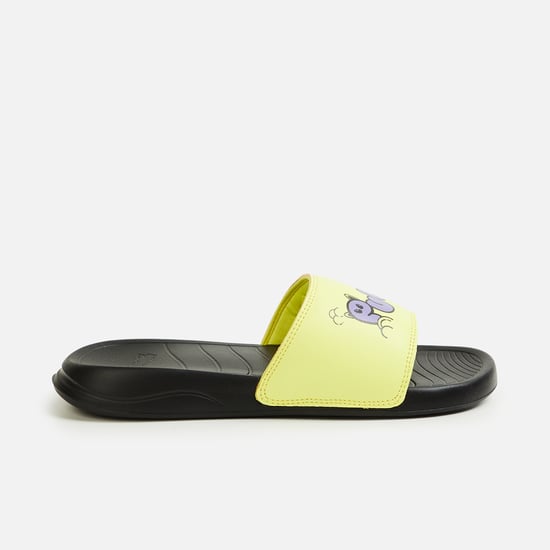 PUMA Printed Sliders Yellow