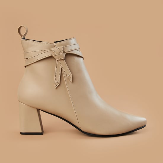 GINGER Block-Heel Ankle Boots