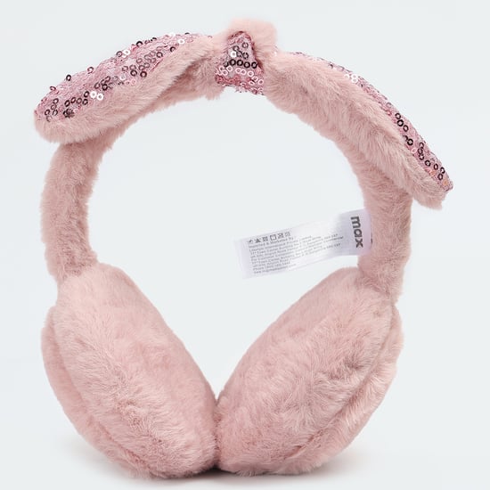 Women Embellished Bow Detail Earmuffs