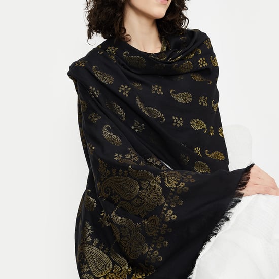Women Paisley Woven Shawl