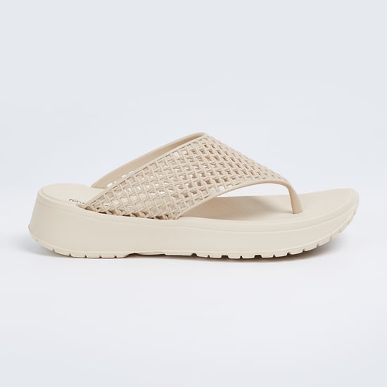 Women Textured Flip Flops