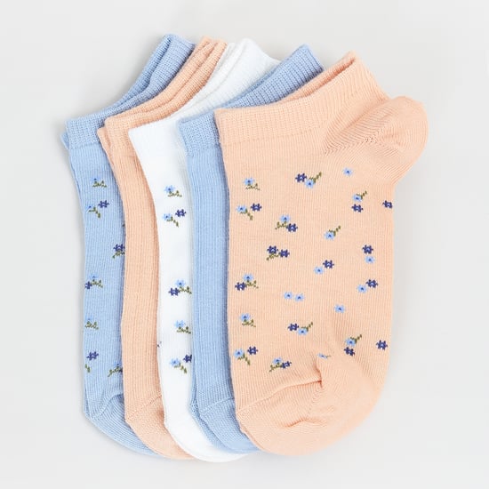 Women Patterned Secret Length Socks - Pack of 5