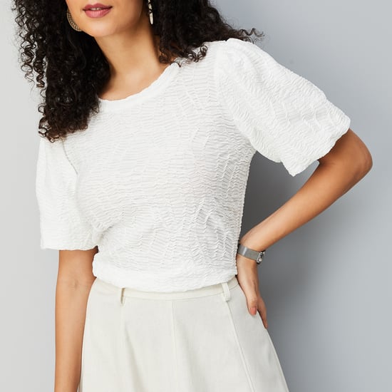 Buy Women Textured Top Online at just Rs. 899.0 - 1000015331087