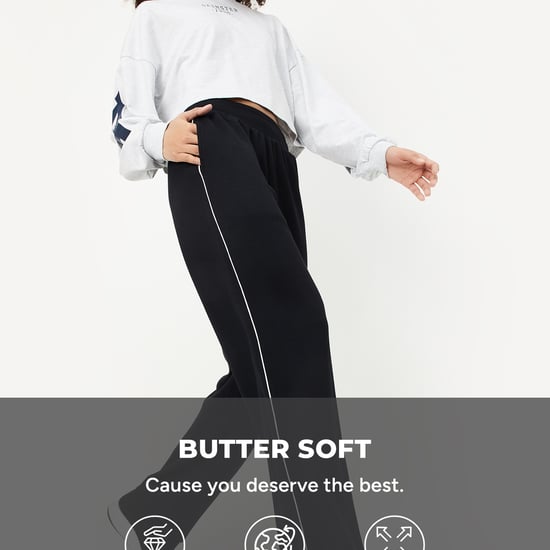 Buy Women Side Taped Butter Soft Track Pants Online at just