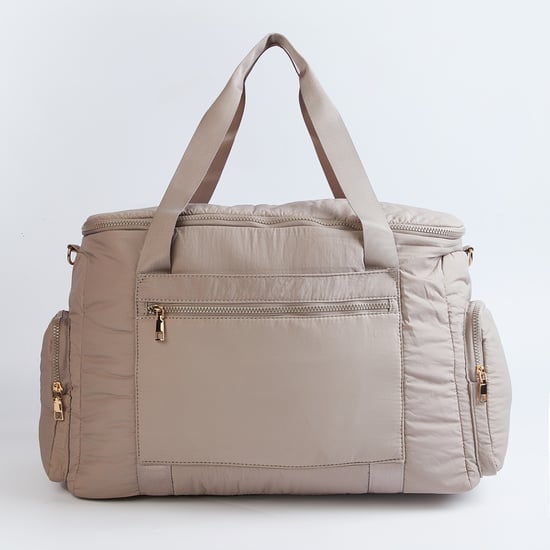 Women Solid Duffle Bag