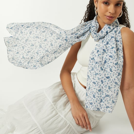 Women Paisley Print Scarf