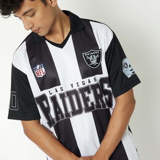 NFL RAIDERS ラガーシャツ Mサイズ 1000016293255-Black-BLACK-