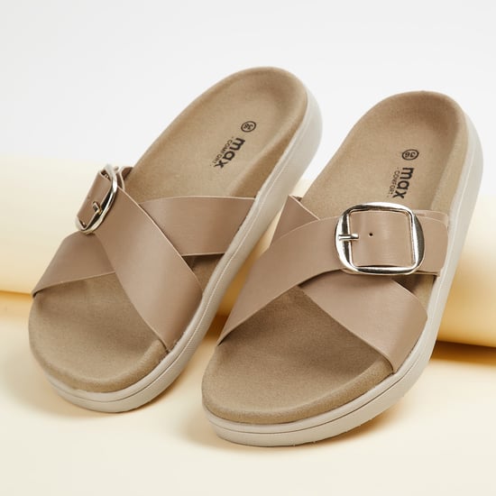 Women Cross Strap Flats