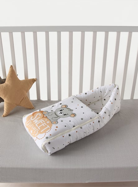 Juniors Bear Print Hooded Nest Bag - 49x72 cm
