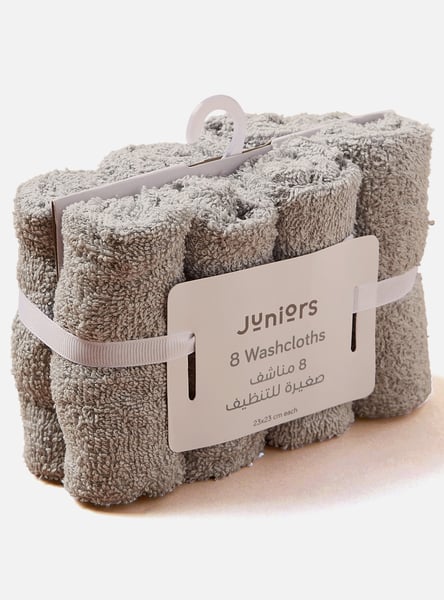 Juniors Textured Washcloth - Set of 8