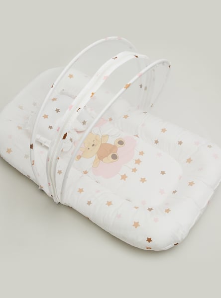 Juniors Printed Bed with Mosquito Net - 50x84 cm