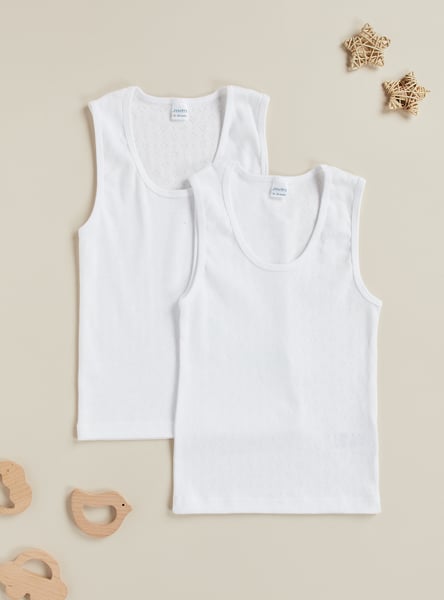 Juniors Textured Vest - Set of 2