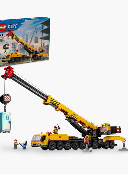 Lego City Yellow Mobile Construction Crane Toy Set (60409) - 1116 Pcs