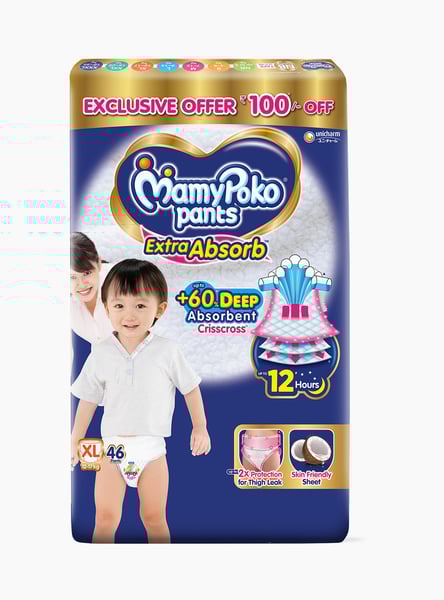 MamyPoko Pants Extra Absorb Size XL - 46 Pcs