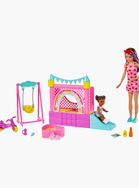 Mattel Barbie Babysitter Bounce House Playset