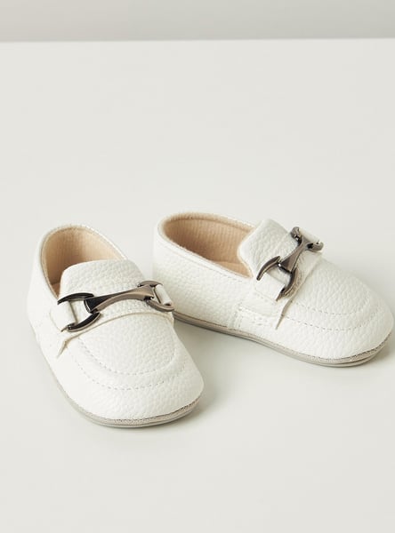 Giggles Metal Accent Slip-On Booties