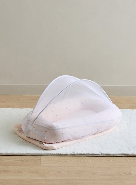 Giggles Waffle Texture Sleeping Bag with Mosquito Net